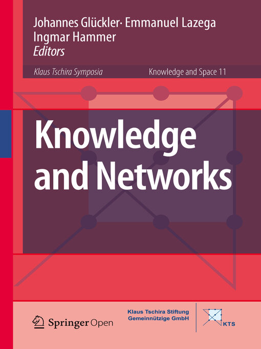 Title details for Knowledge and Networks by Johannes Glückler - Wait list